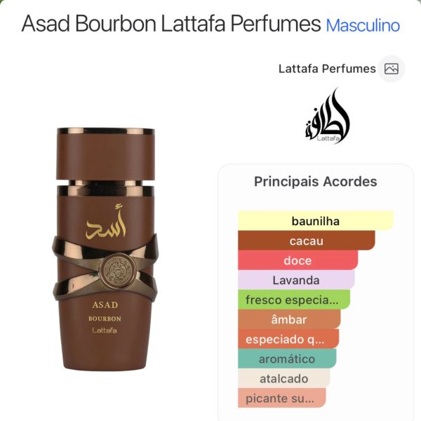 Asad Bourboun Lattafa 100ml Eau de Parfum