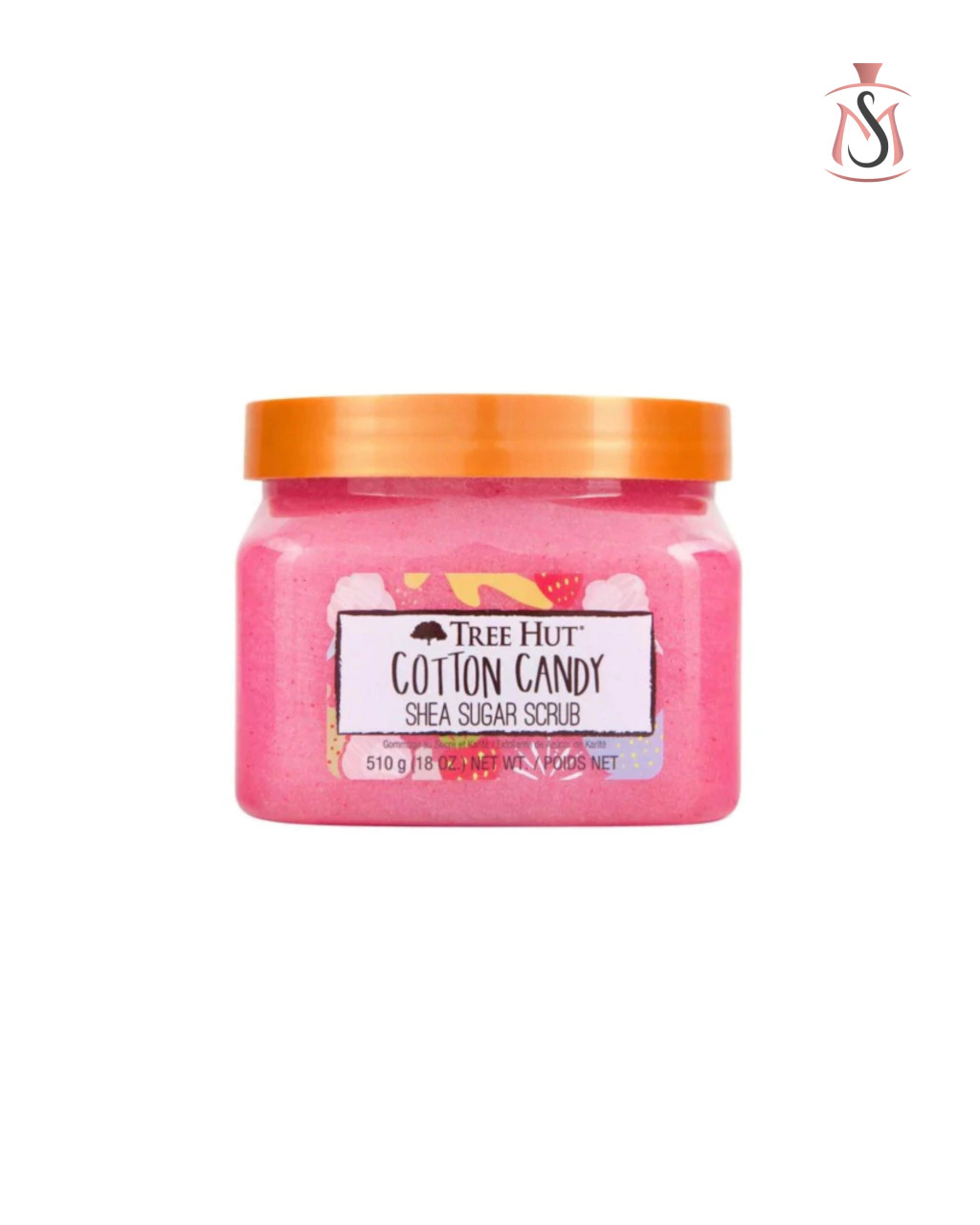 Esfoliante Corporal Cotton Candy Shea Sugar Scrub Tree Hut 510gr