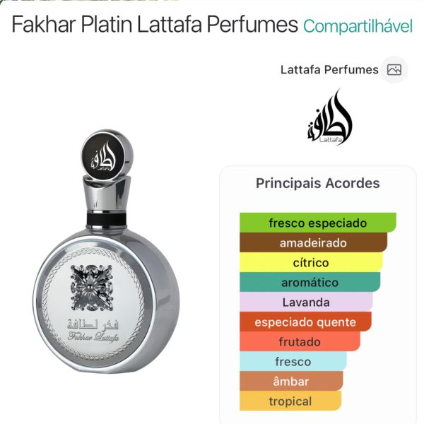 Fakhar Platin Lattafa 100ml Eau de Parfum