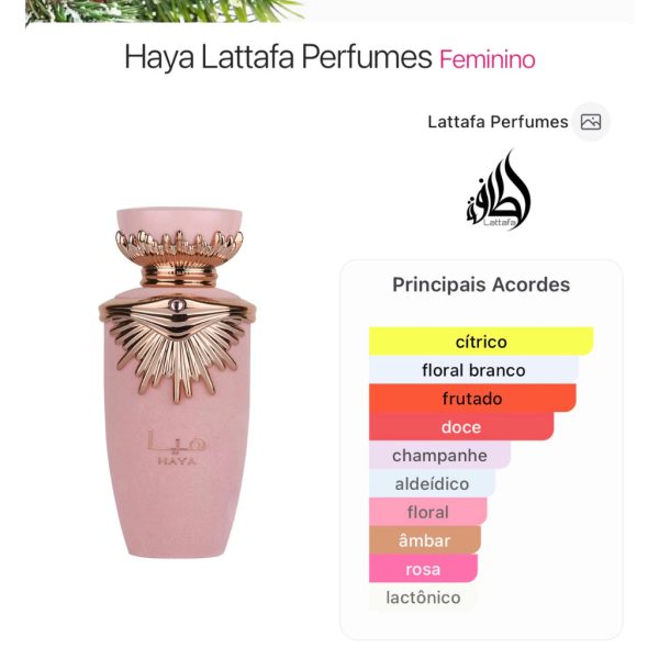 Haya Lattafa 100ml Eau de Parfum