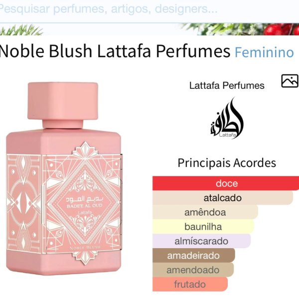 Noble Blush Lattafa 100ml Eau de Parfum