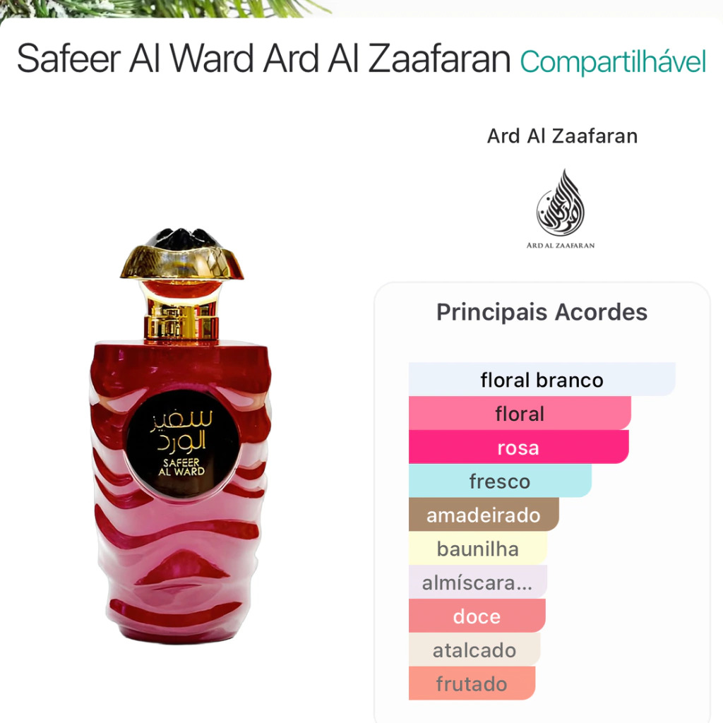 Safeer Al Ward Ard Al Zaafaran 100ml Eau de Parfum