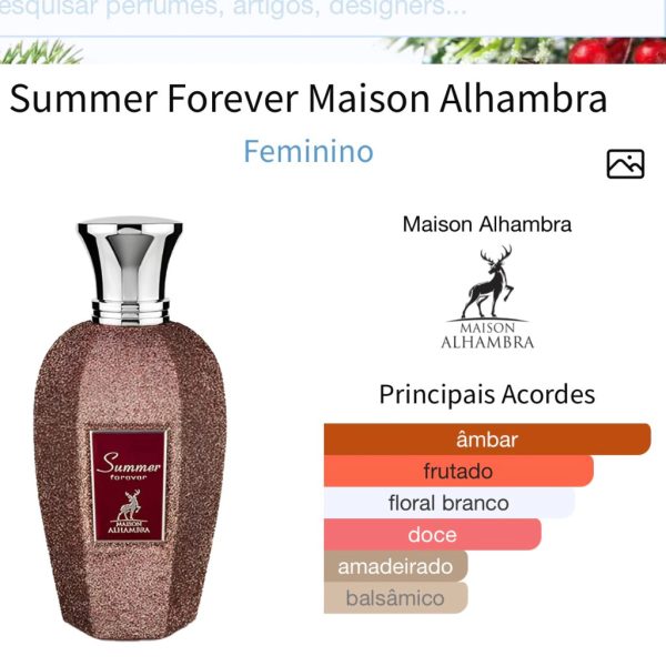 Summer Forever Maison Alhambra 100ml Eau De Parfum