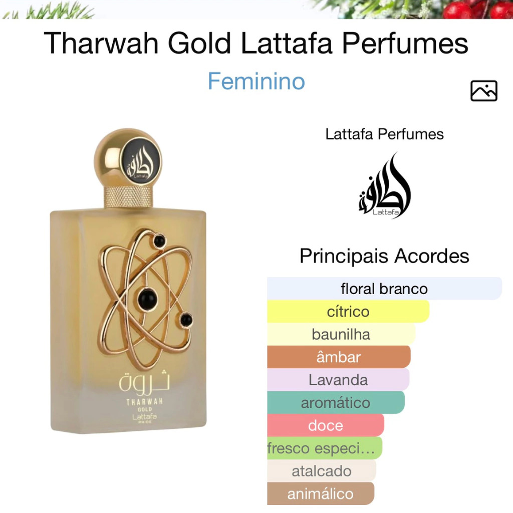 Tharwah Gold Lattafa 100ml Eau de Parfum