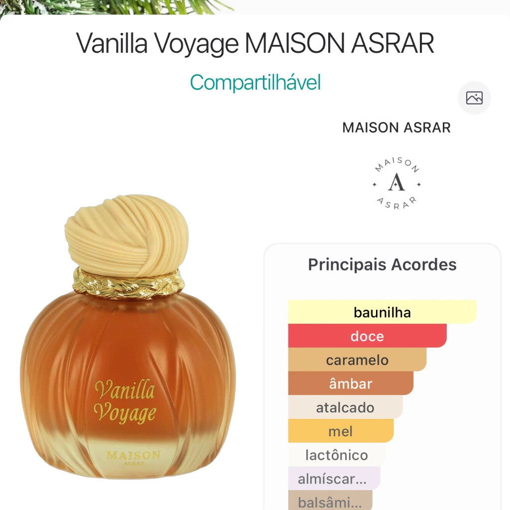 Vanilla Voyage – Maison Asrar Eau de Parfum 100ml
